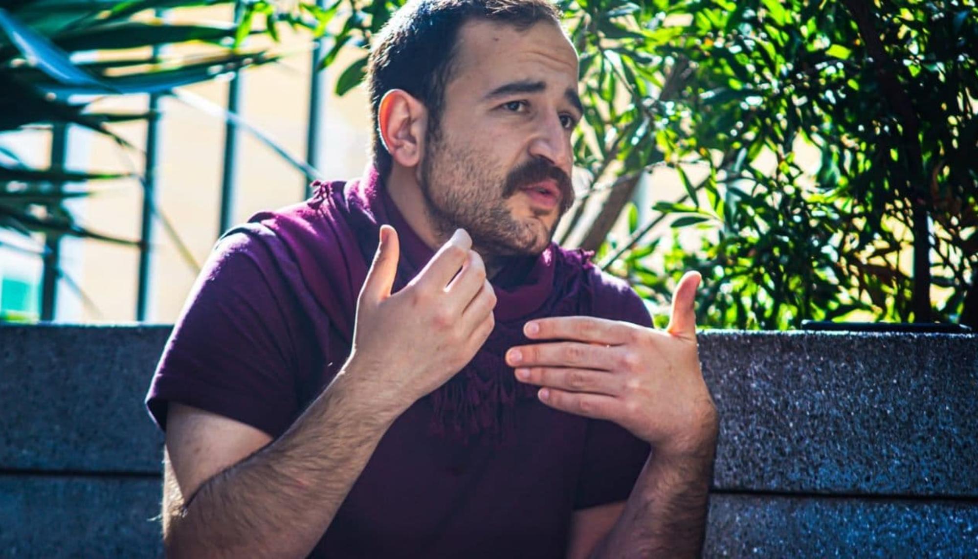 Diyar Hesso, miembro de la Comuna de cine de Rojava